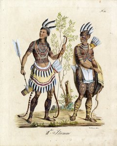 Índios da América do Norte (imprimir) de Karl Joseph Brodtmann