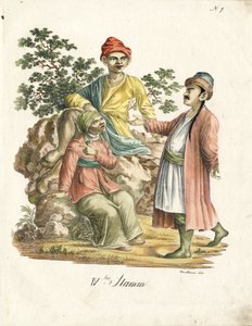 Trajes populares persas (imprimir) de Karl Joseph Brodtmann