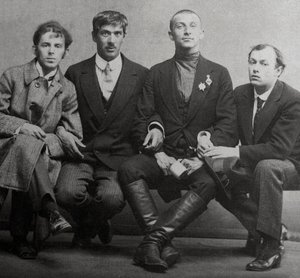 Osip Mandelstam, Korney Chukovsky, Benedikt Livshits e Yury Annenkov, 1914