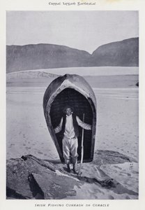 Irish Fishing Curragh ou Coracle (foto a p/b) de Karl Karlovich Piratsky