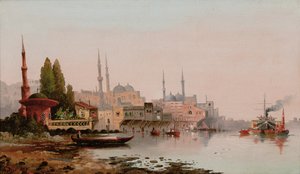 Beirute, c.1890 (óleo sobre tela) de Karl Kauffman