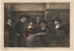 Os Mestres do Aço, depois de Rembrandt. de Karl Köpping
