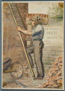 Camada de Tijolo, 1864 (wc sobre underdrawing de mídia negra)