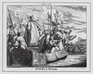 O Sacro Imperador Romano Frederico I na Terceira Cruzada