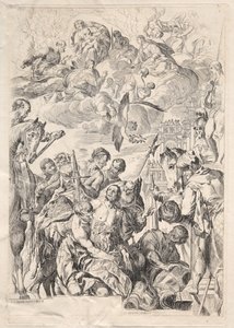 São Jorge se preparando para seu martírio de Karl Ludwig Bernhard Buchhorn