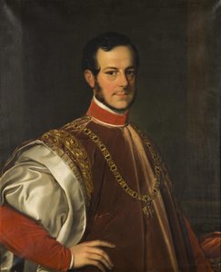 Retrato do príncipe Johann Adolf II de Schwarzenberg 1799-1888, 1852. de Karl Ludwig Philippot