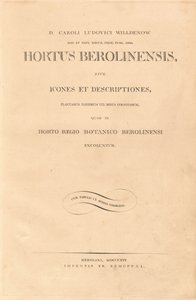 O jardim de Berlim de Karl Ludwig Willdenow