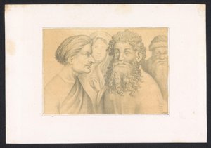 Três homens e um jonge vrouw Desenhos e estudos de um mestre holandês do século XV. Século. Baseado nos originais mantidos na Biblioteca Real de Berlim (título da série) de Karl Palzow