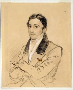 Retrato de Francesco Domenico Guerrazzi (1804-1873), ecrivain italien - Oeuvre de Karl Pavlovich Briullov (Brioullov) (1799-1852) de Karl Pavlovich Bryullov