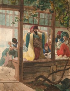 Barber Shop, ca. 1849 de Karl Pavlovich Bryullov