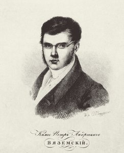 Retrato do poeta príncipe Pyotr A. Vyazemsky 1792-1878, 1820s