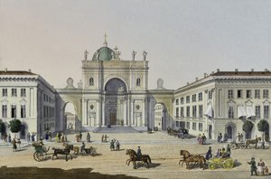 A Igreja Católica de Santa Catarina, em São Petersburgo, primeira metade do século XIX.