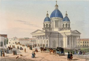 Catedral da Trindade do Regimento Izmailovsky em São Petersburgo, 1836