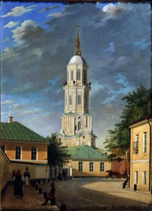 Krivokolenny pereulok em Moscovo, 1843 de Karl Petrovich Bodri