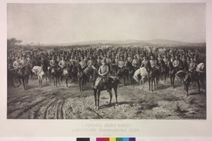 O Imperador Francisco José I no auge do Exército Territorial Húngaro de Karl Ritter Von Kobierski