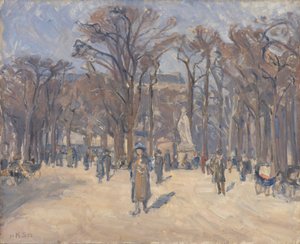 Dia de março no Le Jardin du Luxembourg, Paris