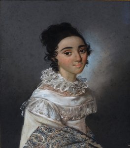 Retrato de Yekaterina Emmanuilovna Abamelik-Lazareva 1806-1880, née Bird-Bey, 1820