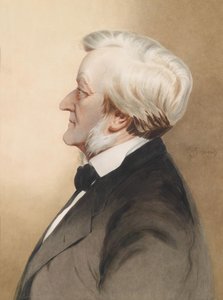 "" Retrato do compositor alemão Richard Wagner "" de Karl Wilhelm Diefenbach