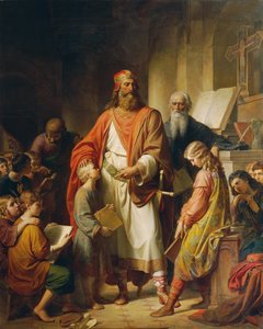 Charlemagne repreende os maus alunos, 1855.