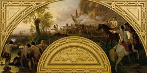 A Batalha de Piacenza 1746 de Karl von Blaas