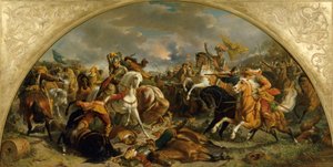 A vitória do exército austríaco sobre os suecos em Nördlingen, em 1634