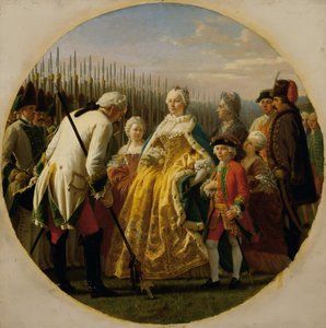 A reunião em Solenau, em 1749 de Karl von Blaas