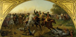 A Batalha de Kolin 1757 de Karl von Blaas