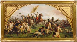 Arquiduque Carlos da Áustria na Batalha de Aspern de Karl von Blaas