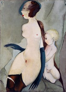 ""Madone de la rue Marijas a Riga, Lettonie"" (Madonna da Rua Marijas) Peinture de Karlis Padegs (1911-1940) - 1932 - Óleo sobre tela Dim 94x68 cm Museu de Arte do Estado da República Letônia, Riga