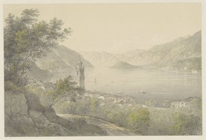 Bellagio, no Lago Como de Karoly Lajos Libay