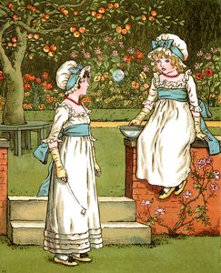 "Bubbles" de Kate Greenaway. de Kate Greenaway