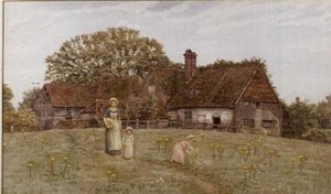 Recolhendo as Flores da Primavera de Kate Greenaway