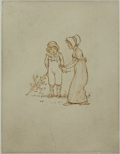 Menino e menina de Kate Greenaway