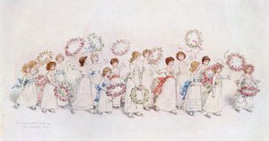 "Muitos retornos felizes do dia", por Kate Greenaway. de Kate Greenaway