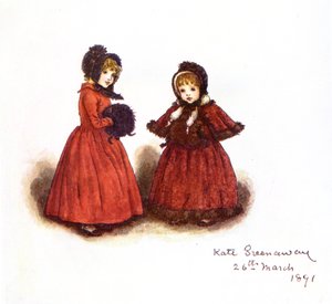 &39;Fora para uma caminhada&39; de Kate Greenaway. de Kate Greenaway