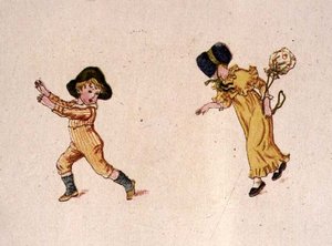 Brincando de "Um dia na vida de uma criança de Kate Greenaway