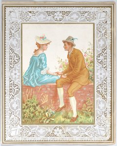Cartão de Dia dos Namorados de Kate Greenaway