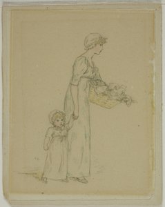 mulher com filho de Kate Greenaway