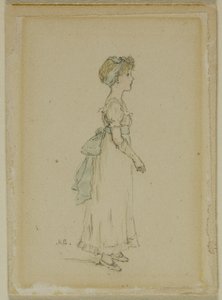 Moça com fitas azuis de Kate Greenaway