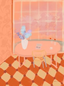 Vistas do escritório em casa de Katharina Puritscher