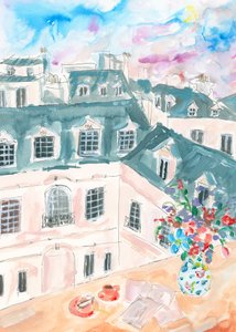 Telhado parisiense de Katharina Puritscher