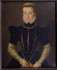 Retrato, abençoado, margaret, lorraine, (1463-1521)