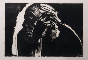 Auto-retrato; Auto-retrato, 1924 de Käthe Kollwitz