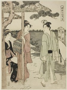 Cavalo, da série "Doze Horas do Mundo Flutuante (Ukiyo juni shi)" de Katsukawa Shuncho
