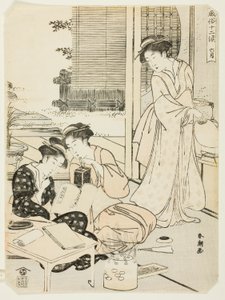 O Sexto Mês (Rokugatsu), da série "Costumes Populares dos Doze Meses (Fuzoku juni ko)" de Katsukawa Shuncho