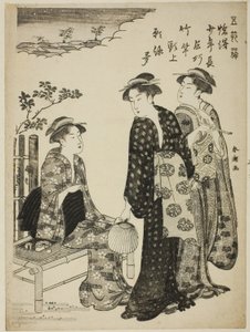 O Festival Tanabata, da série "Divertimentos dos Cinco Dias do Festival (Gosetsu asobi)" de Katsukawa Shuncho