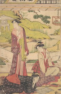 Three Women Enjoying Literary Pursuits, ca. final da década de 1780.