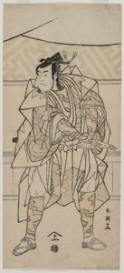 Ichikawa Monnosuke Bom Asa Samurai de Katsukawa Shunei