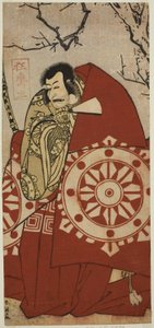 O ator Ichikawa Danjuro V como Benkei na peça Dai Danna Kanjincho, representada no Teatro Kawarazaki no décimo primeiro mês de 1790 de Katsukawa Shun