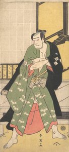 O Terceiro Sawamura Sojuro como um homem de pé com os pés bem separados, ca. 1795 de Katsukawa Shun